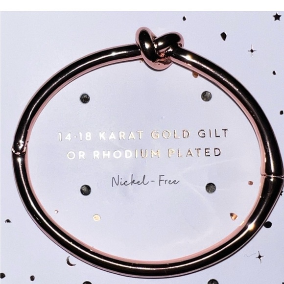 NWT Wanderlust & Co. 18-karat gold gilt bangle bracelet in Rose Gold - Picture 3 of 6